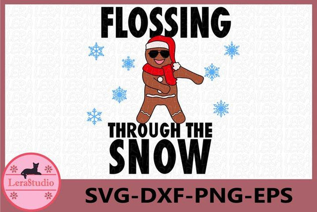 Floss Dance Gingerbread svg SVG Lerastudio 