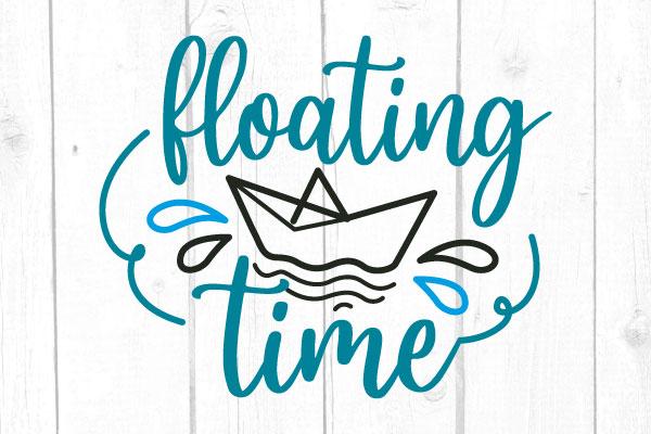 Floting Time Svg, Summer Svg - So Fontsy