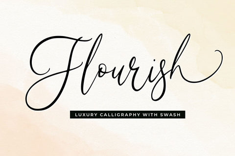 Flourish Font Abo Daniel Studio 