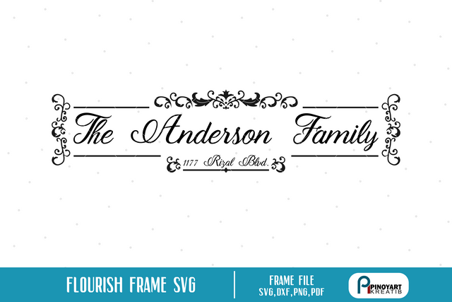 Flourish Frame svg SVG Pinoyart Kreatib 