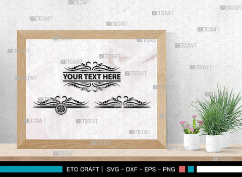 Flourish Monogram, Flourish Silhouette, Flourish SVG, Swirl Svg, Laurel Svg, Swoosh Svg, Leaves Svg, SB00450 SVG ETC Craft 