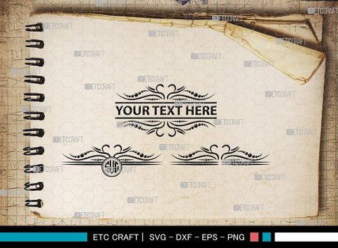 Flourish Monogram, Flourish Silhouette, Flourish SVG, Swirl Svg, Laurel Svg, Swoosh Svg, Leaves Svg, SB00450 SVG ETC Craft 