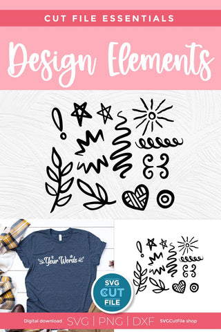 Flourish svg, swoosh svg, swashes svg, swirl svg, squiggle svg, swirly flourishes svg, squiggly doodles svg, Scroll SVG, hand drawn dxf png SVG SVG Cut File 