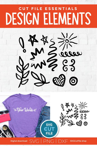 Flourish svg, swoosh svg, swashes svg, swirl svg, squiggle svg, swirly flourishes svg, squiggly doodles svg, Scroll SVG, hand drawn dxf png SVG SVG Cut File 