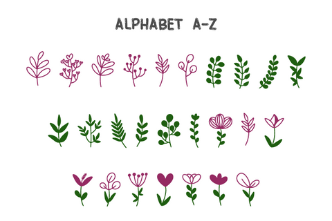 Flow - Flower Dingbat font Font Masyafi Studio 