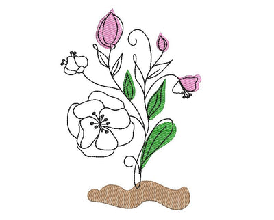 Flower 3 Embroidery/Applique DESIGNS Canada Embroidery 