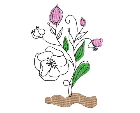 Flower 3 Embroidery/Applique DESIGNS Canada Embroidery 