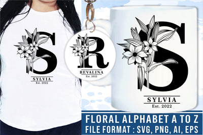 Flower Alphabet SVG Set A-Z, Flowers Font SVG Set A-Z, Flower Letter SVG Set A-Z, Floral Alphabet, Floral font SVG, Floral Letter SVG SVG D2PUTRI, SVG BUNDLE, SUBLIMATION BUNDLE, T SHIRT DESIGNS BUNDLE 