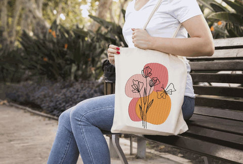 Flower and Butterfly Arrangement 1 Embroidery/Applique DESIGNS Canada Embroidery 