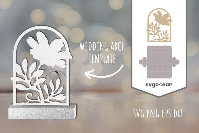 Flower Arch Shape SVG 3D Paper SvgOcean 
