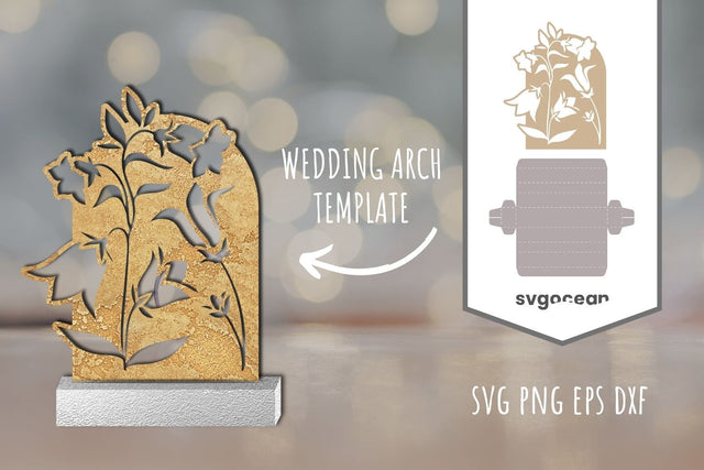 Flower Arch Shape SVG Cut File 3D Paper SvgOcean 