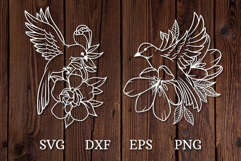 flower bird svg, flower svg, bird svg SVG dadan_pm 