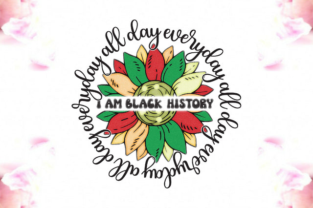 Flower Black History Month Sublimation Sublimation Jagonath Roy 