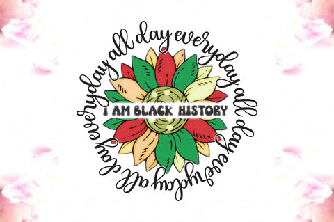 Flower Black History Month Sublimation Sublimation Jagonath Roy 