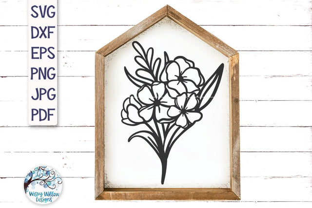 Flower Bouquet SVG SVG Wispy Willow Designs 