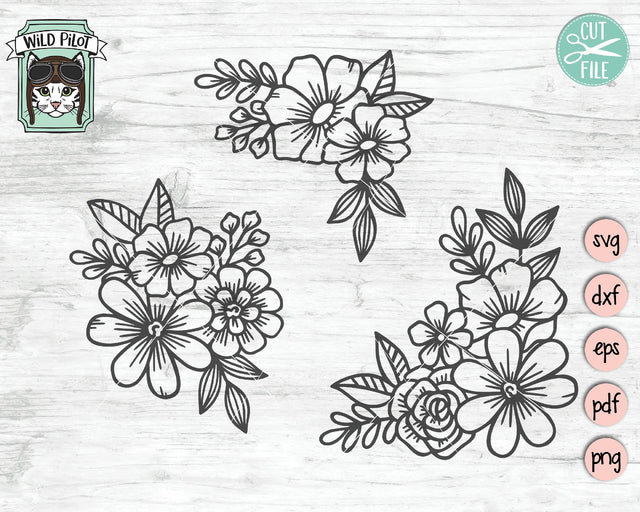 Flower Bouquets SVG Cut File SVG Wild Pilot 