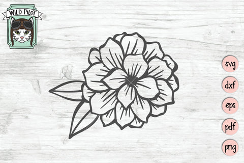 Flower Bunch SVG Cut File SVG Wild Pilot 