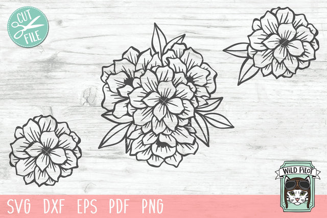 Flower Bunch SVG Cut File SVG Wild Pilot 