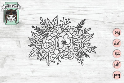 Flower Bunch SVG Cut File SVG Wild Pilot 