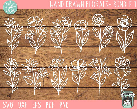 Flower Bundle SVG Cut File SVG Wild Pilot 