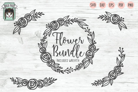 Flower Bundle SVG Cut File SVG Wild Pilot 