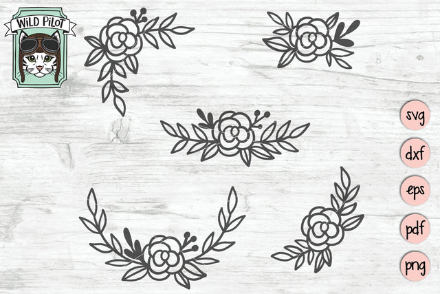 Flower Bundle SVG Cut File SVG Wild Pilot 