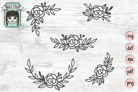 Flower Bundle SVG Cut File SVG Wild Pilot 
