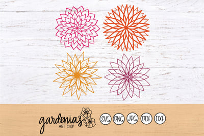 Flower Bundle SVG Gardenias Art Shop