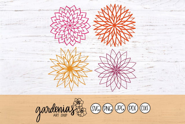 Flower Bundle SVG Gardenias Art Shop