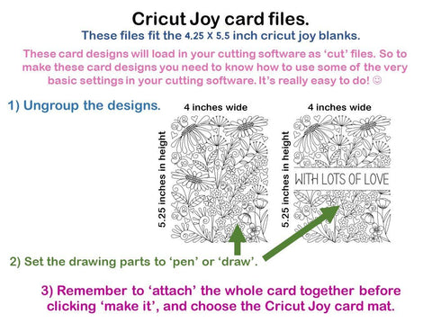 Flower card, single line designs SVG Digital Gems 