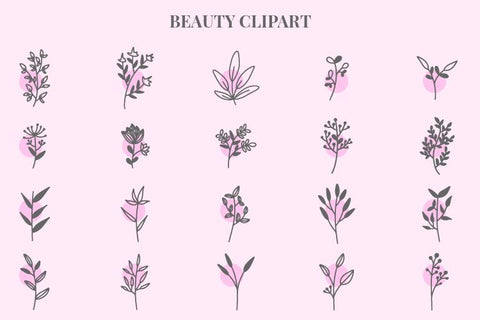 Flower clipart bundle #2 SVG Masyafi Studio 