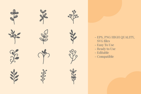 Flower clipart bundle SVG Masyafi Studio 