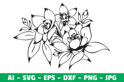 Flower Clipart Craft SVG Kasih Ibu 