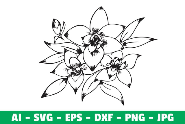 Flower Clipart Craft SVG Kasih Ibu 