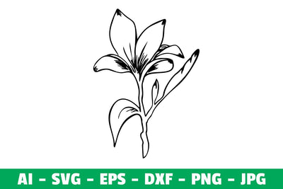 Flower Clipart Silhouette SVG SVG Kasih Ibu 