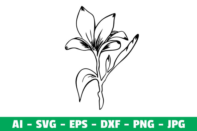 Flower Clipart Silhouette SVG SVG Kasih Ibu 