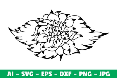 Flower Clipart Silhoutte SVG SVG Kasih Ibu 