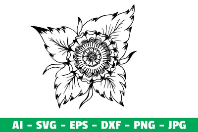 Flower Clipart Silhoutte SVG SVG Kasih Ibu 