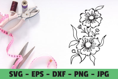 Flower Clipart Silhoutte SVG SVG Kasih Ibu 