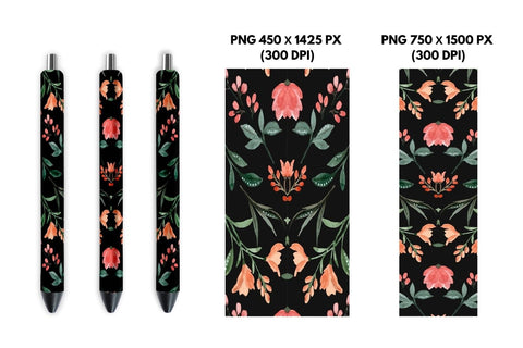 Flower Composition Pen Sublimation Sublimation SvgOcean 