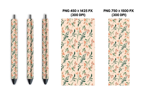 Flower Composition Pen Sublimation Sublimation SvgOcean 