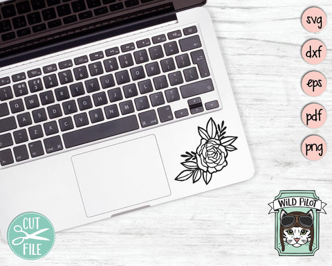 Flower Corner Border SVG Cut File SVG Wild Pilot 