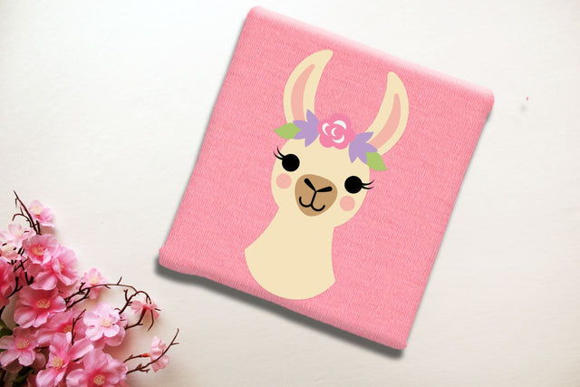 Flower Crown Llama SVG Risa Rocks It 