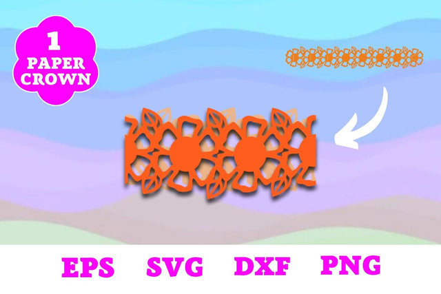Flower Crown SVG 3D Paper SvgOcean 