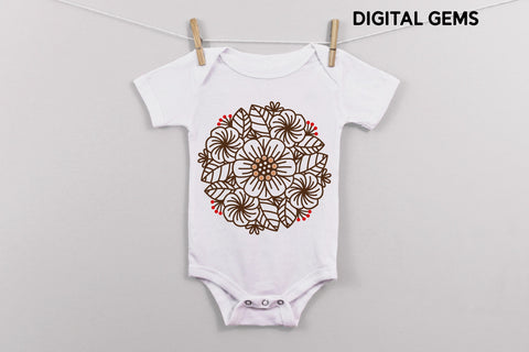 Flower design SVG Digital Gems 