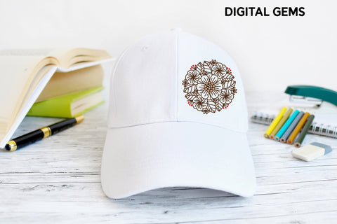 Flower design SVG Digital Gems 