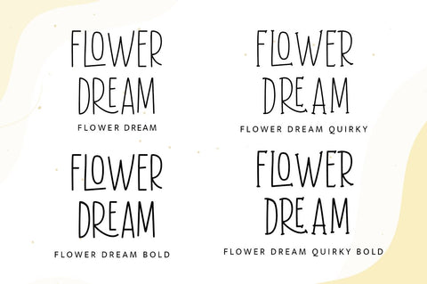 Flower Dream Font Manjali_Studio 