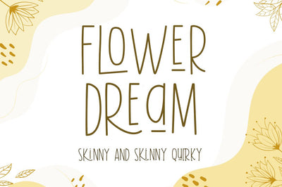 Flower Dream Font Manjali_Studio 