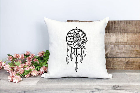 Flower Dreamer SVG, Boho Dream Catcher SVG, Summer Dreamcatcher SVG. SVG Elinorka 