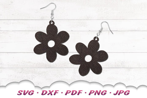 Flower Earrings SVG | Floral Earrings SVG Bundle SVG Cloud9Design 